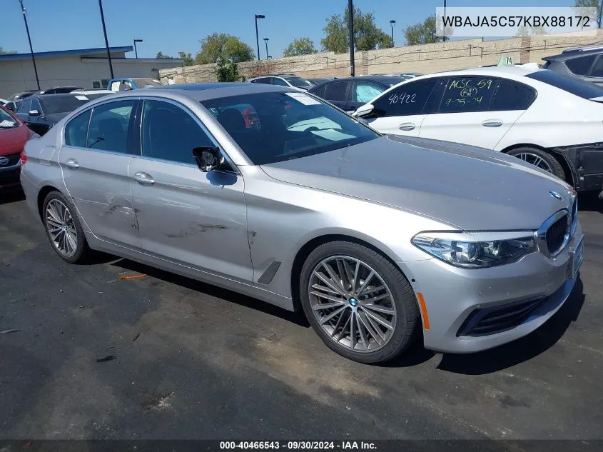 2019 BMW 530I VIN: WBAJA5C57KBX88172 Lot: 40466543