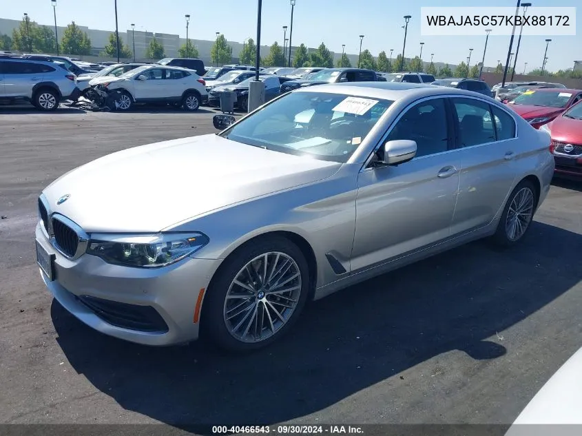 2019 BMW 530I VIN: WBAJA5C57KBX88172 Lot: 40466543