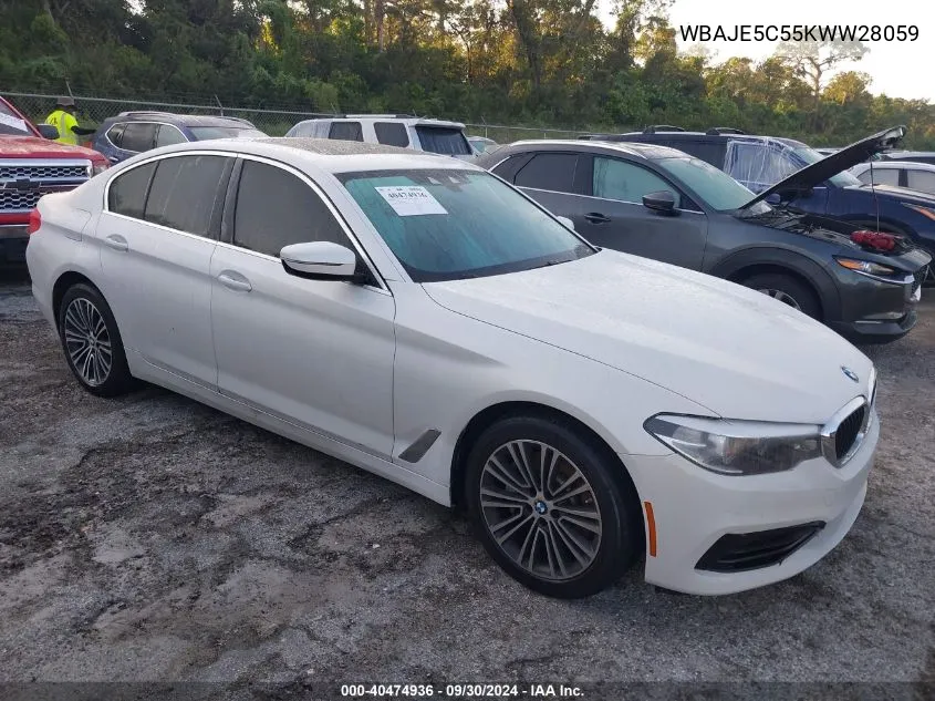 2019 BMW 540 I VIN: WBAJE5C55KWW28059 Lot: 40474936