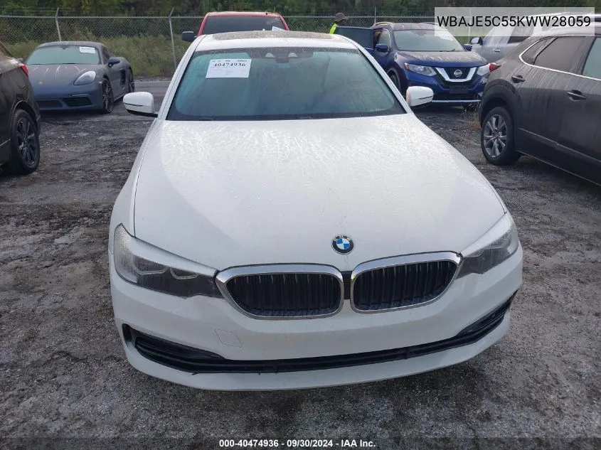 2019 BMW 540 I VIN: WBAJE5C55KWW28059 Lot: 40474936