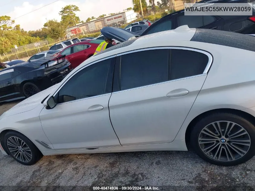 2019 BMW 540 I VIN: WBAJE5C55KWW28059 Lot: 40474936