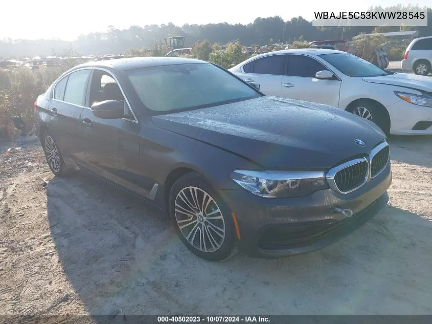 2019 BMW 540I VIN: WBAJE5C53KWW28545 Lot: 40502023