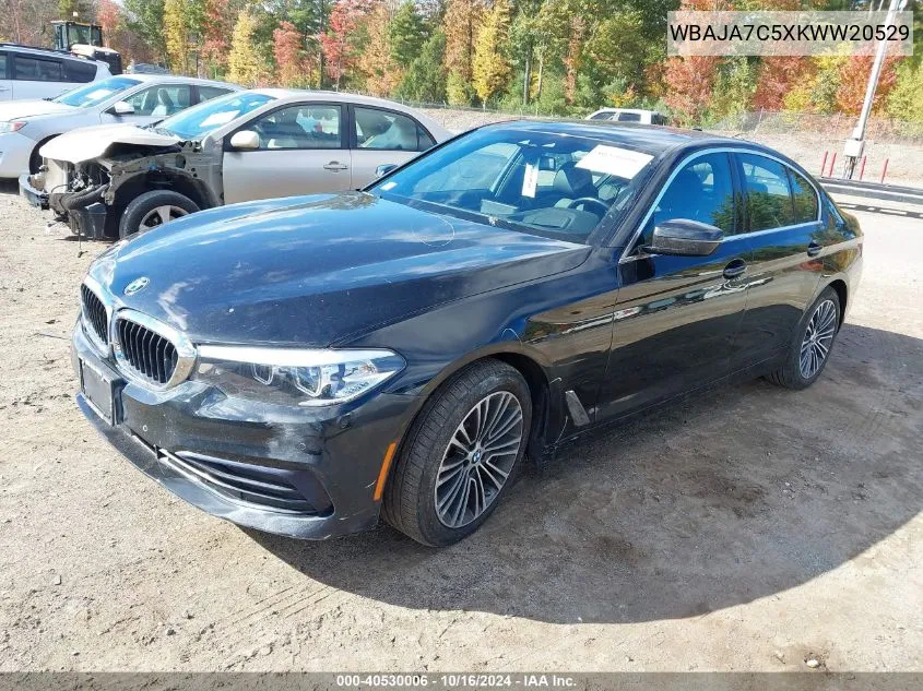 WBAJA7C5XKWW20529 2019 BMW 530I xDrive