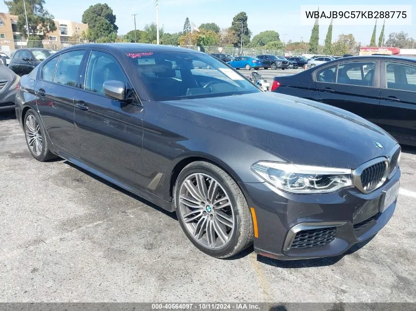 2019 BMW M550I xDrive VIN: WBAJB9C57KB288775 Lot: 40564097