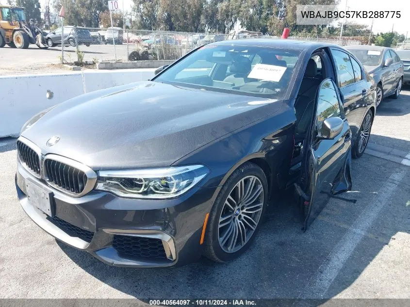 2019 BMW M550I xDrive VIN: WBAJB9C57KB288775 Lot: 40564097