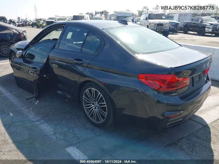 2019 BMW M550I xDrive VIN: WBAJB9C57KB288775 Lot: 40564097