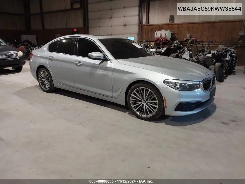 2019 BMW 530I VIN: WBAJA5C59KWW35544 Lot: 40808055