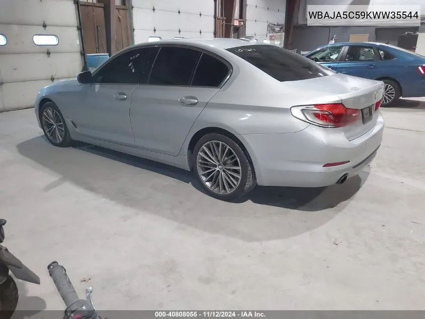 2019 BMW 530I VIN: WBAJA5C59KWW35544 Lot: 40808055