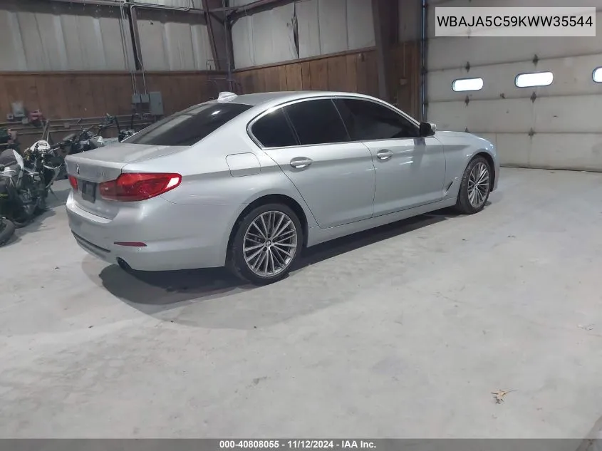 2019 BMW 530I VIN: WBAJA5C59KWW35544 Lot: 40808055