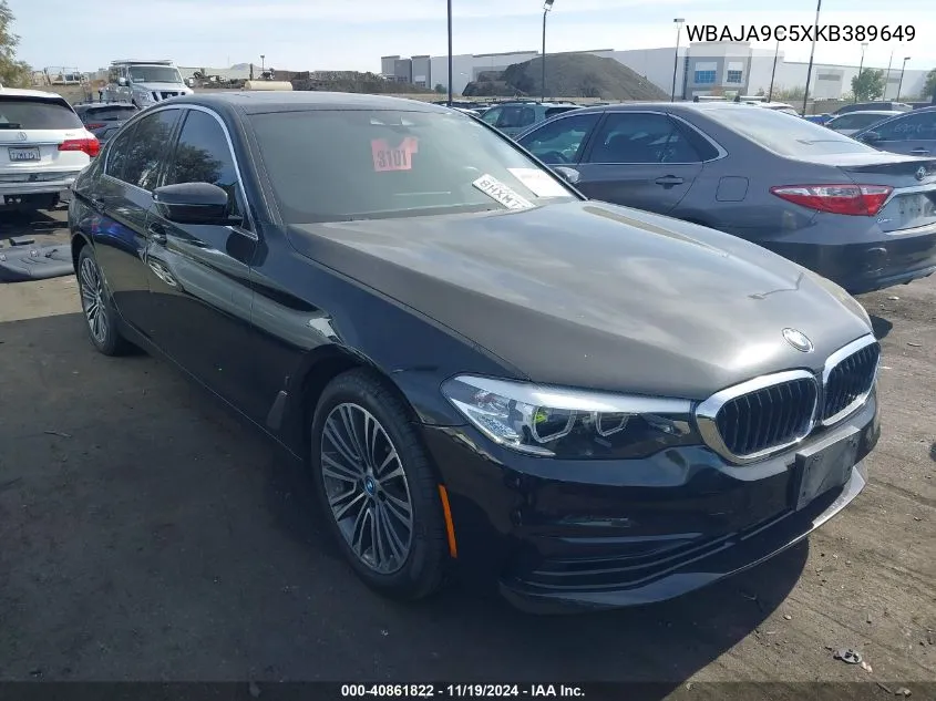 2019 BMW 530E Iperformance VIN: WBAJA9C5XKB389649 Lot: 40861822