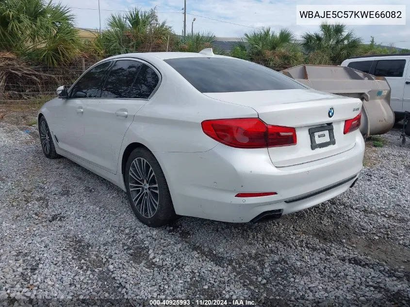 2019 BMW 540I VIN: WBAJE5C57KWE66082 Lot: 40925993