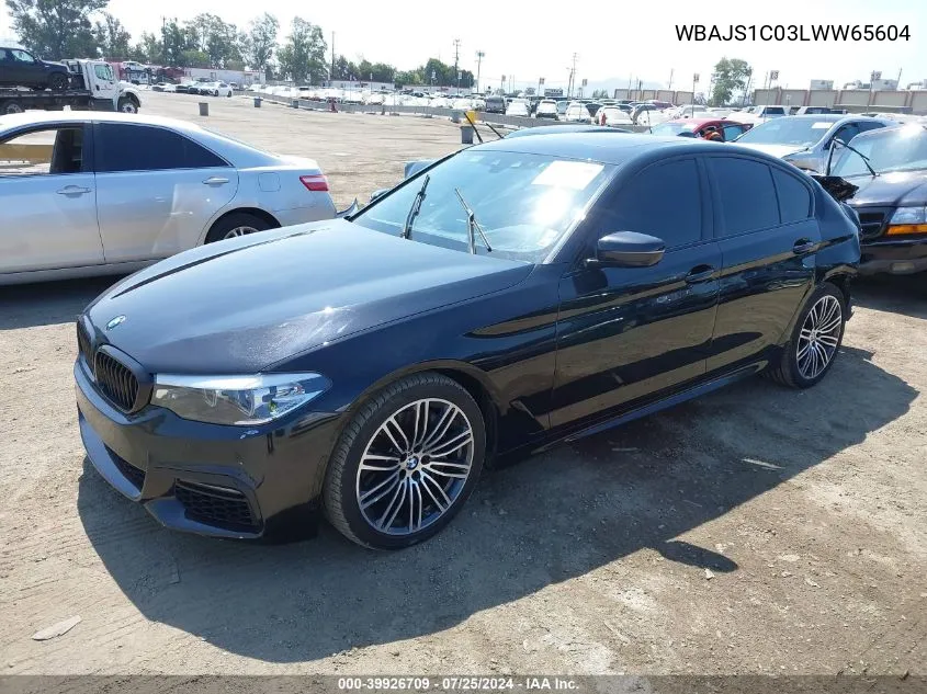 2020 BMW 540I VIN: WBAJS1C03LWW65604 Lot: 39926709