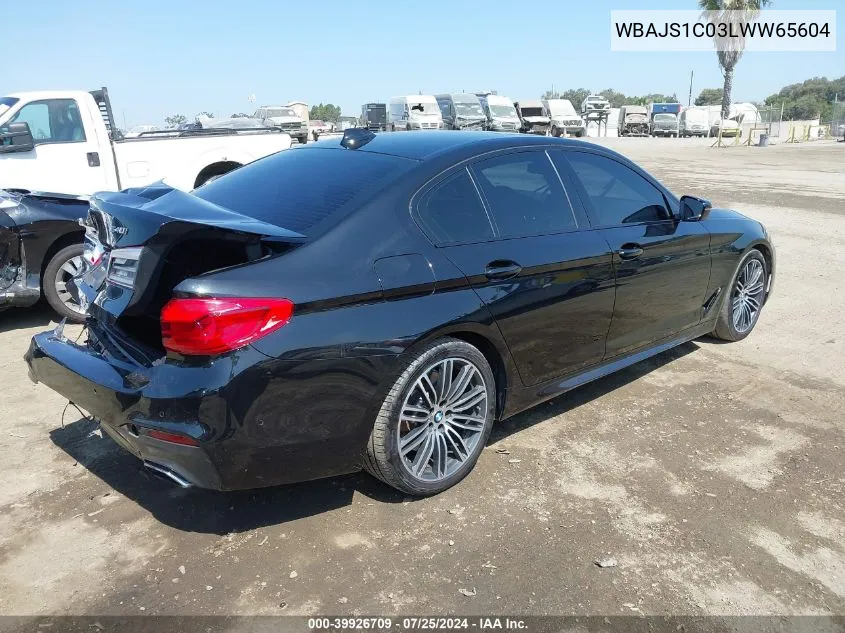 2020 BMW 540I VIN: WBAJS1C03LWW65604 Lot: 39926709