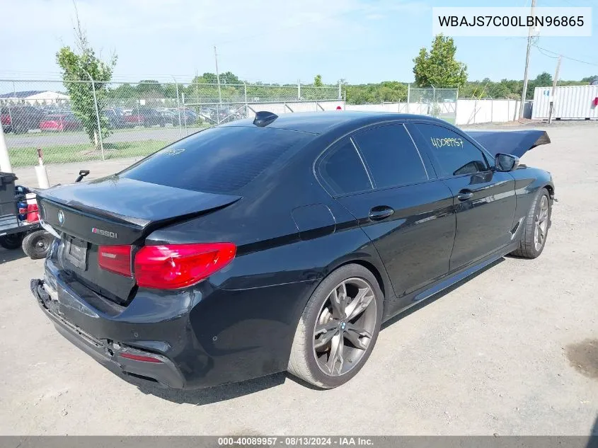 WBAJS7C00LBN96865 2020 BMW M550I xDrive