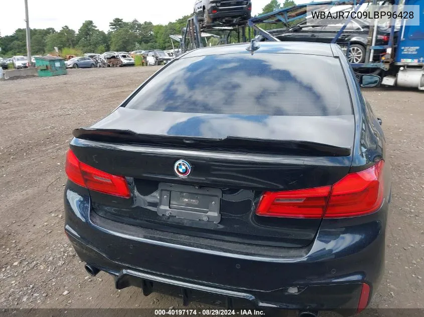 2020 BMW 530I xDrive VIN: WBAJR7C09LBP96428 Lot: 40197174