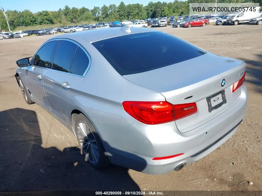 2020 BMW 530I xDrive VIN: WBAJR7C00LCE05745 Lot: 40290059