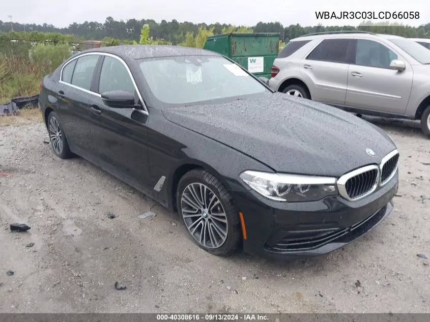 2020 BMW 530I I VIN: WBAJR3C03LCD66058 Lot: 40308616