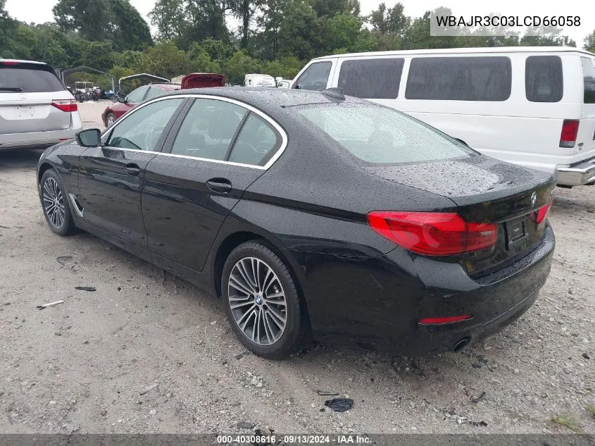 2020 BMW 530I I VIN: WBAJR3C03LCD66058 Lot: 40308616