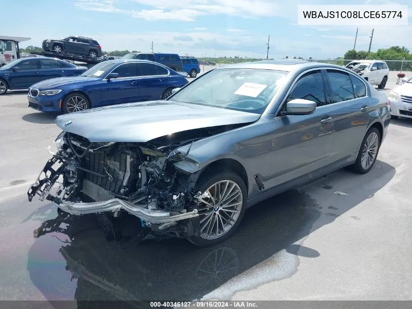 2020 BMW 540I VIN: WBAJS1C08LCE65774 Lot: 40346127