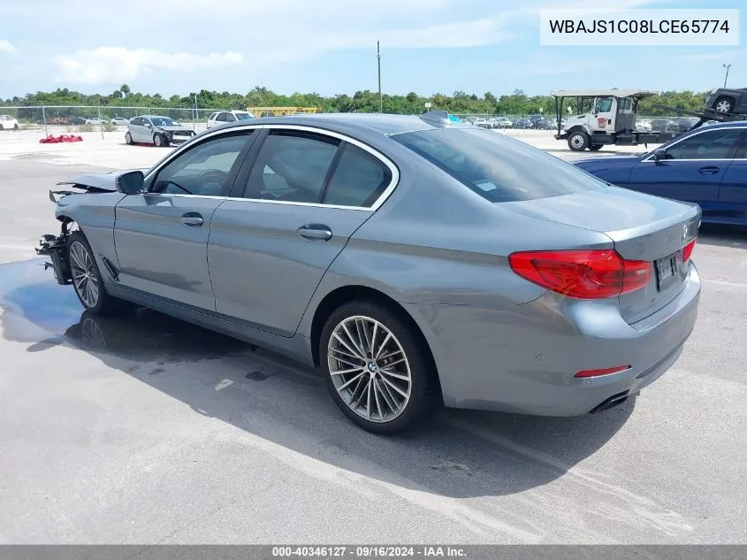 2020 BMW 540I VIN: WBAJS1C08LCE65774 Lot: 40346127