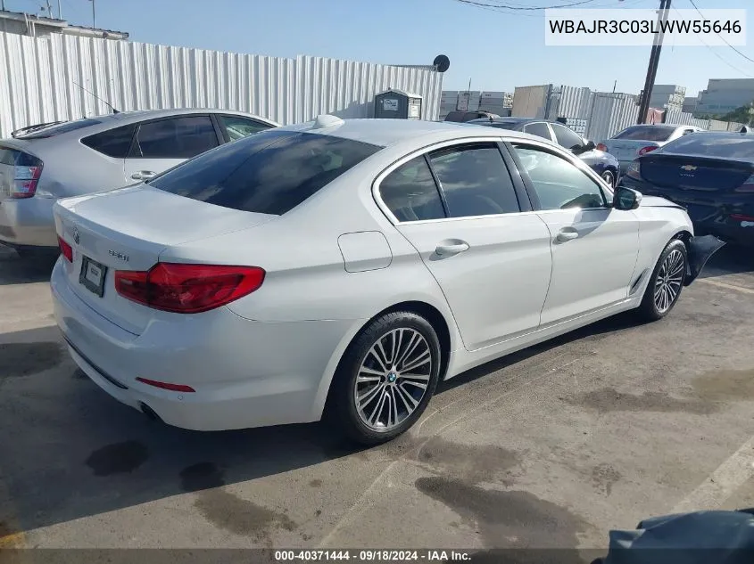 WBAJR3C03LWW55646 2020 BMW 530 I