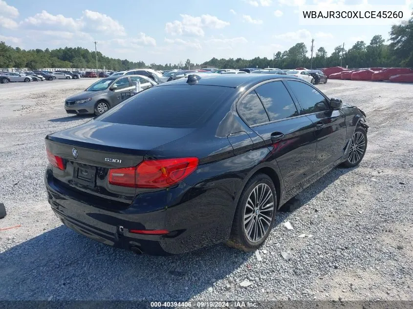 2020 BMW 530I VIN: WBAJR3C0XLCE45260 Lot: 40394406