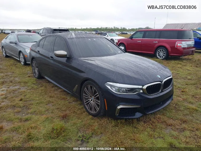 2020 BMW M550I VIN: WBAJS7C08LCD83806 Lot: 40503012