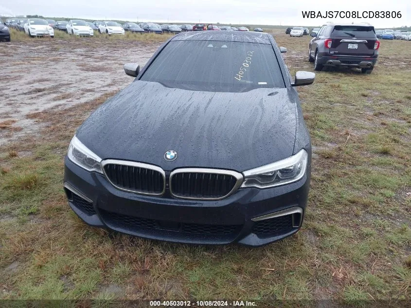 2020 BMW M550I VIN: WBAJS7C08LCD83806 Lot: 40503012