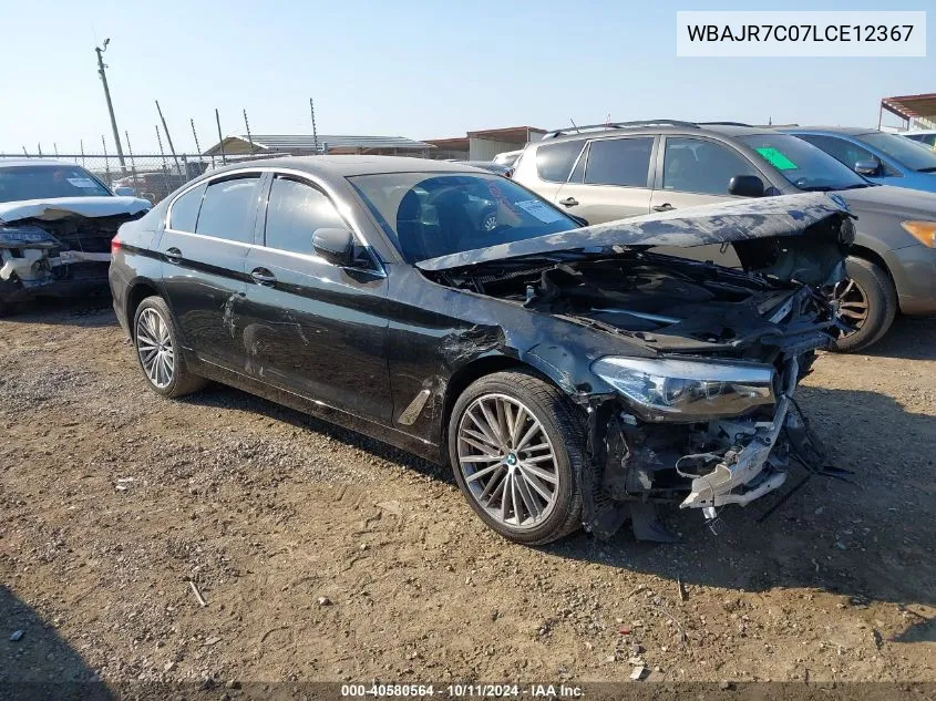 2020 BMW 530I xDrive VIN: WBAJR7C07LCE12367 Lot: 40580564