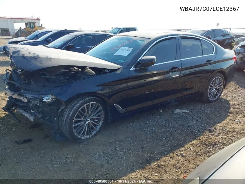 2020 BMW 530I xDrive VIN: WBAJR7C07LCE12367 Lot: 40580564