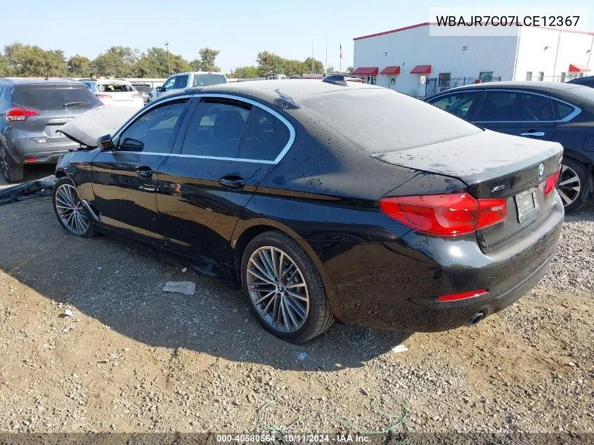 2020 BMW 530I xDrive VIN: WBAJR7C07LCE12367 Lot: 40580564