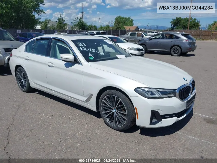 2021 BMW 530I xDrive VIN: WBA13BJ00MCG44284 Lot: 39714528