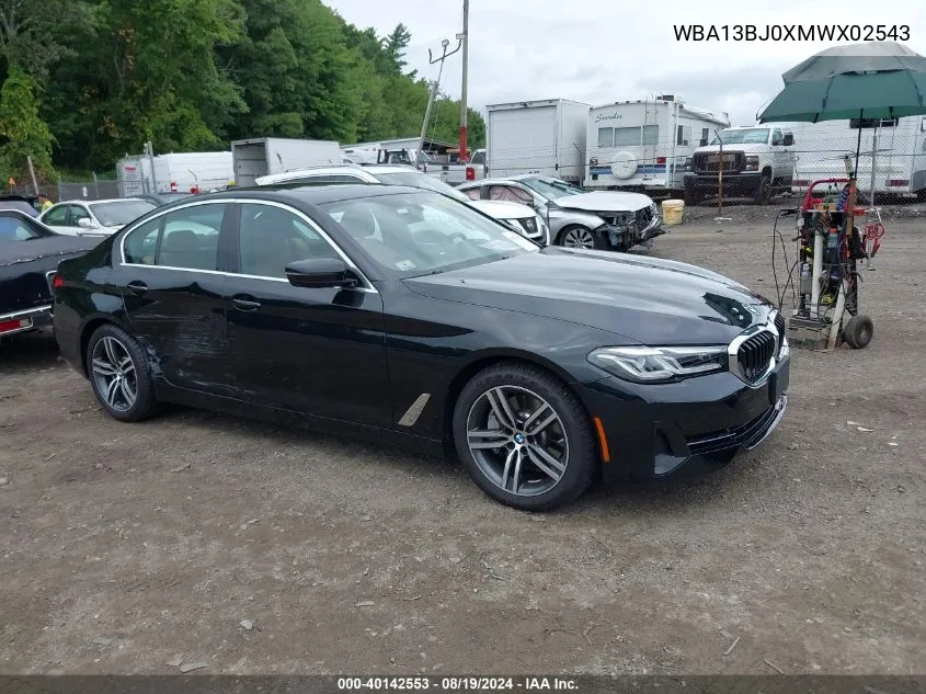 WBA13BJ0XMWX02543 2021 BMW 530I xDrive