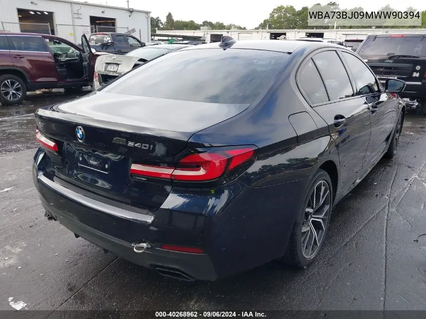 2021 BMW 540I xDrive VIN: WBA73BJ09MWW90394 Lot: 40268962