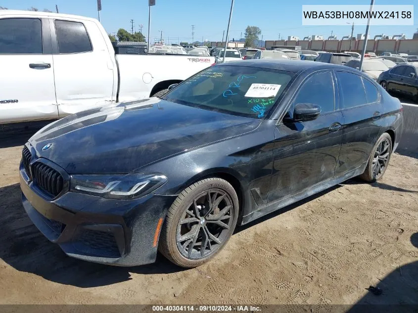 2021 BMW 530I VIN: WBA53BH08MWX24158 Lot: 40304114