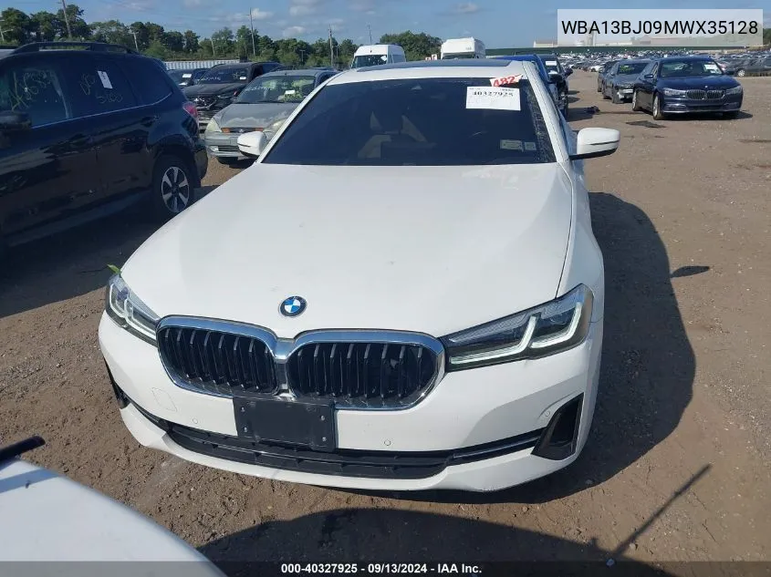 2021 BMW 530I xDrive VIN: WBA13BJ09MWX35128 Lot: 40327925