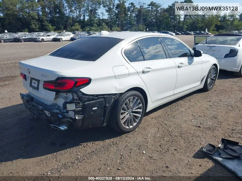 2021 BMW 530I xDrive VIN: WBA13BJ09MWX35128 Lot: 40327925