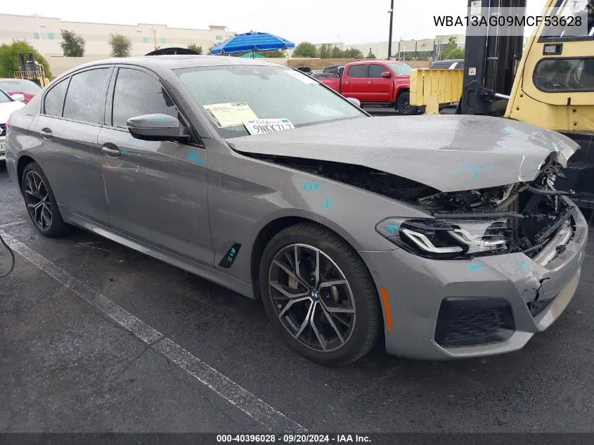 2021 BMW 530E VIN: WBA13AG09MCF53628 Lot: 40396028