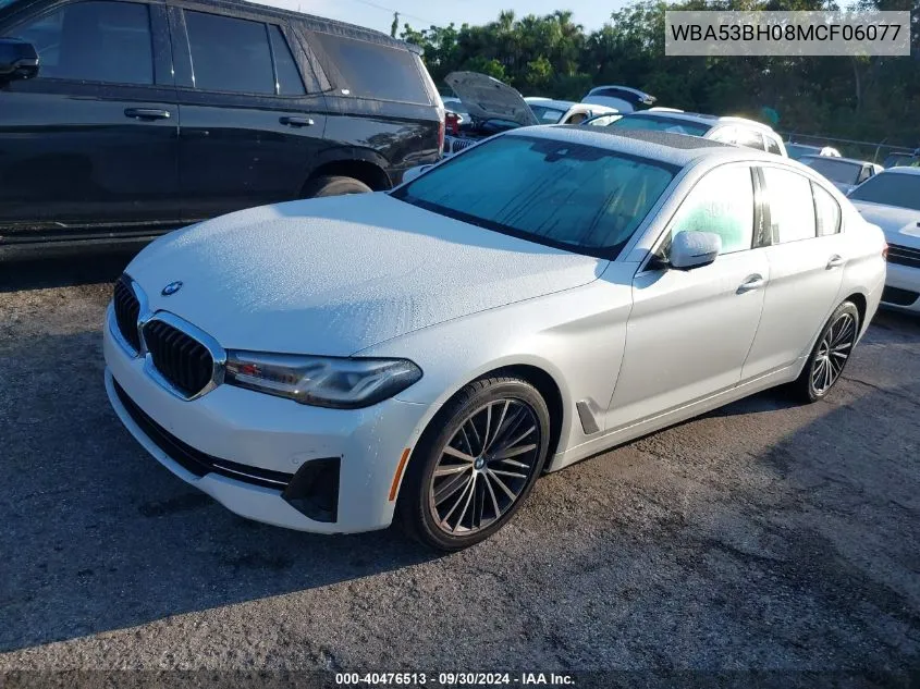 2021 BMW 530 I VIN: WBA53BH08MCF06077 Lot: 40476513