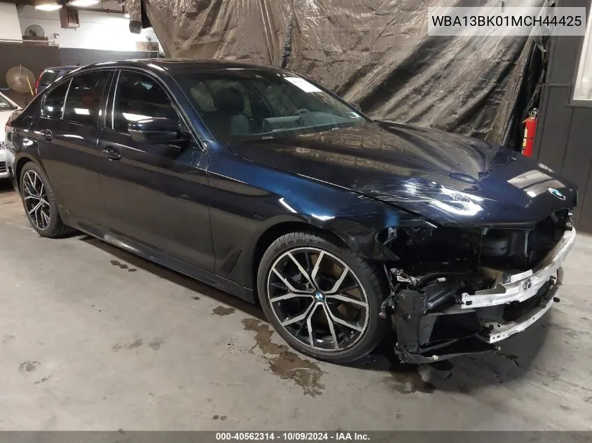 2021 BMW M550I xDrive VIN: WBA13BK01MCH44425 Lot: 40562314