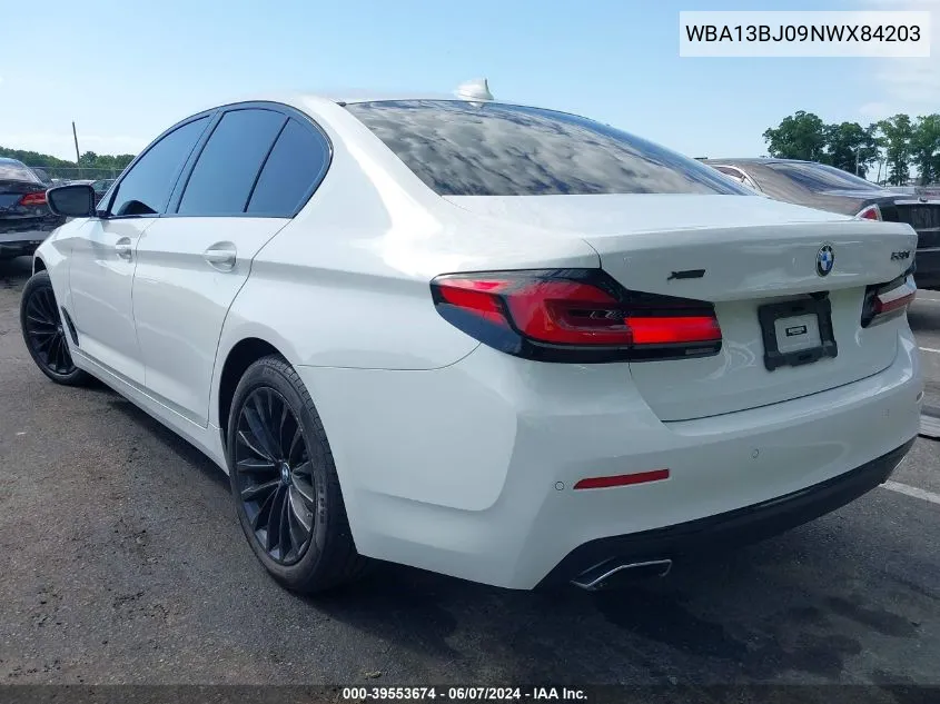 2022 BMW 530 I xDrive VIN: WBA13BJ09NWX84203 Lot: 39553674