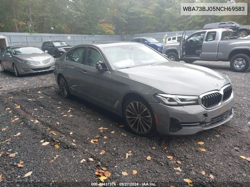 2022 BMW 540 I xDrive VIN: WBA73BJ05NCH69583 Lot: 40437376