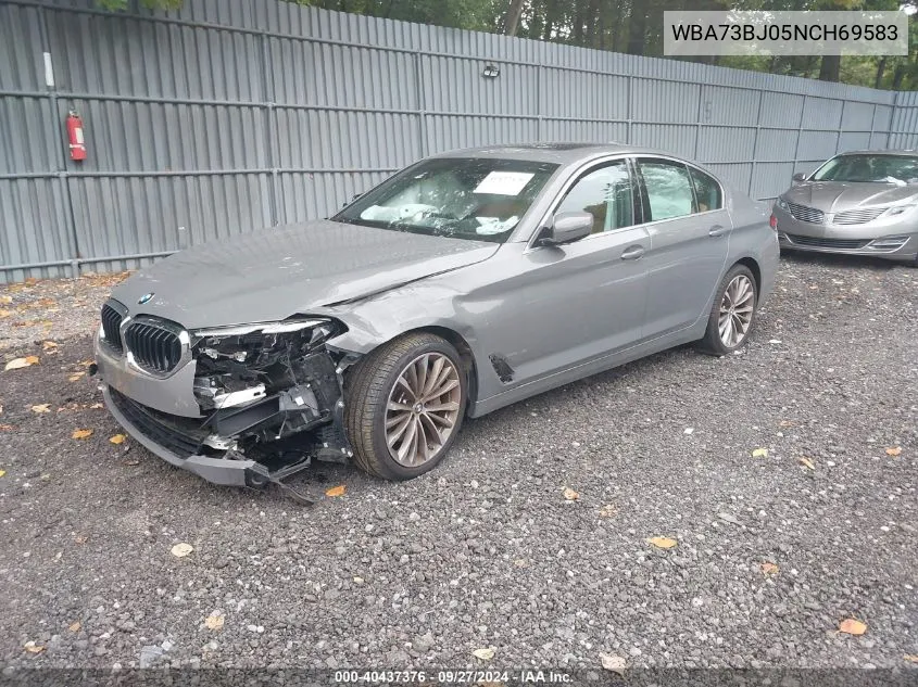 2022 BMW 540 I xDrive VIN: WBA73BJ05NCH69583 Lot: 40437376