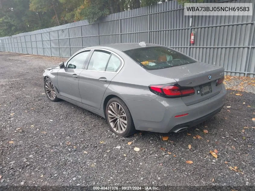 2022 BMW 540 I xDrive VIN: WBA73BJ05NCH69583 Lot: 40437376