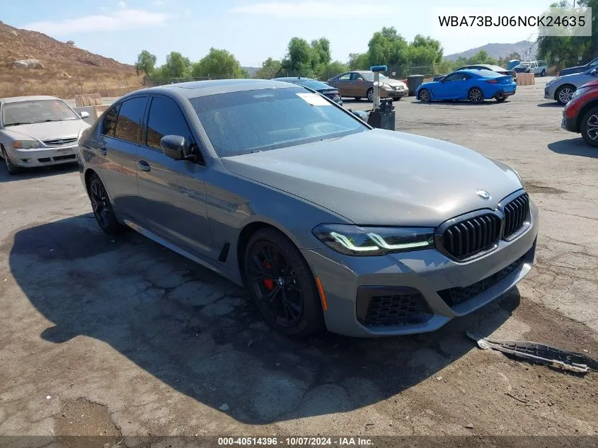 2022 BMW 540 I xDrive VIN: WBA73BJ06NCK24635 Lot: 40514396