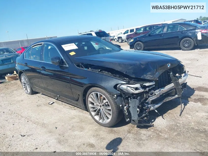 2023 BMW 530I VIN: WBA53BH05PWY21712 Lot: 38578936