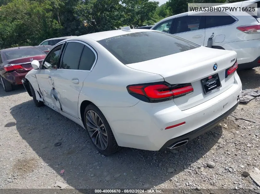 2023 BMW 530 I VIN: WBA53BH07PWY16625 Lot: 40006670