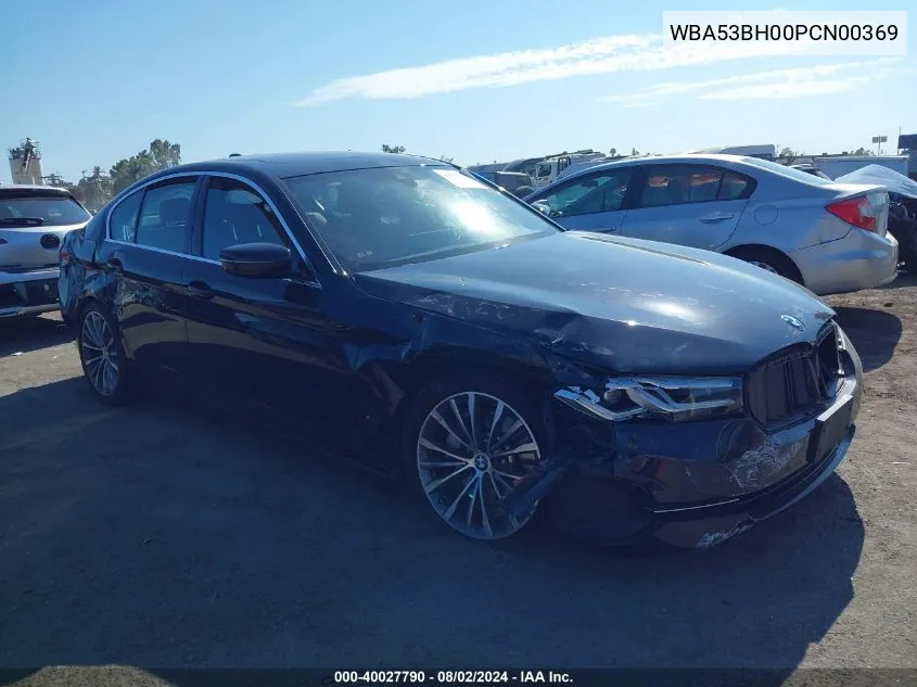 2023 BMW 530 I VIN: WBA53BH00PCN00369 Lot: 40027790