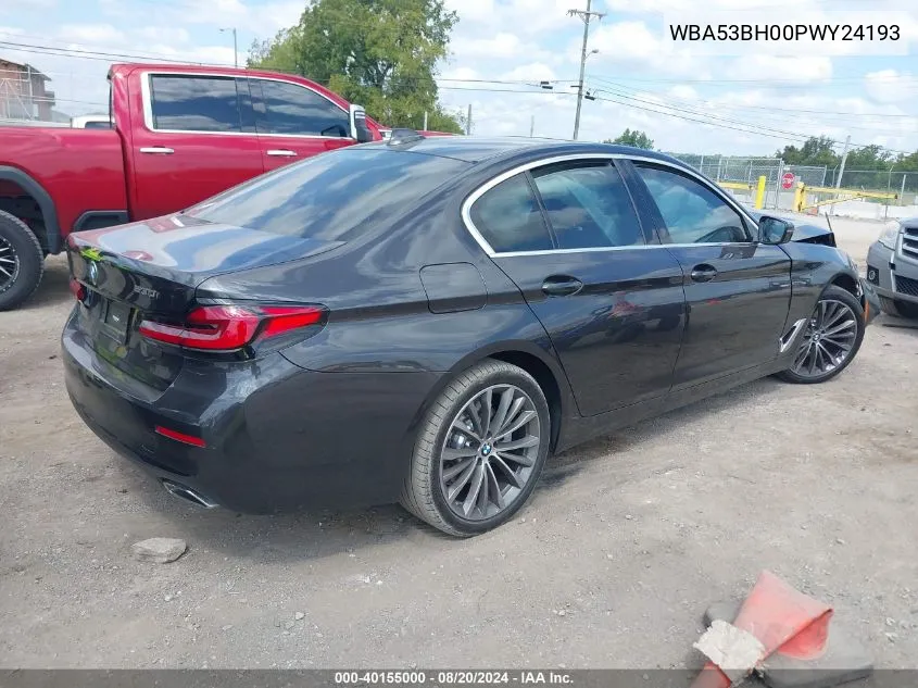 2023 BMW 530 I VIN: WBA53BH00PWY24193 Lot: 40155000