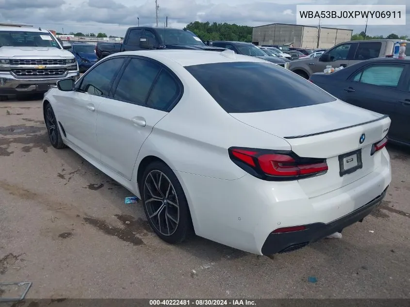 2023 BMW 540 I VIN: WBA53BJ0XPWY06911 Lot: 40222481